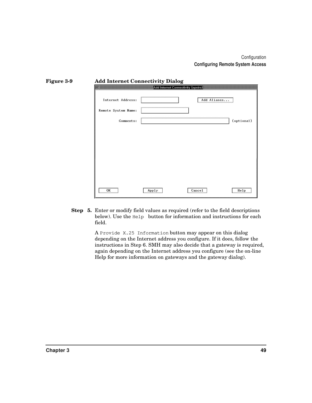 HP CommonIO Products manual Add Internet Connectivity Dialog 