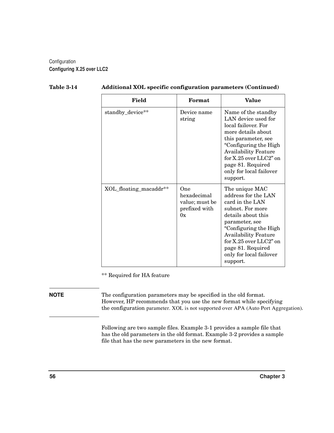 HP CommonIO Products manual Configuring X.25 over LLC2 