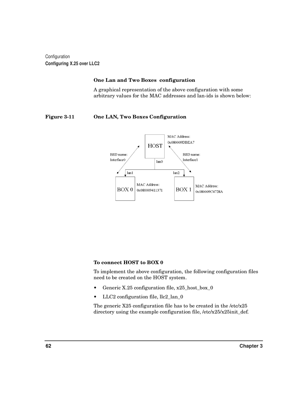 HP CommonIO Products manual One Lan and Two Boxes configuration, One LAN, Two Boxes Configuration To connect Host to BOX 