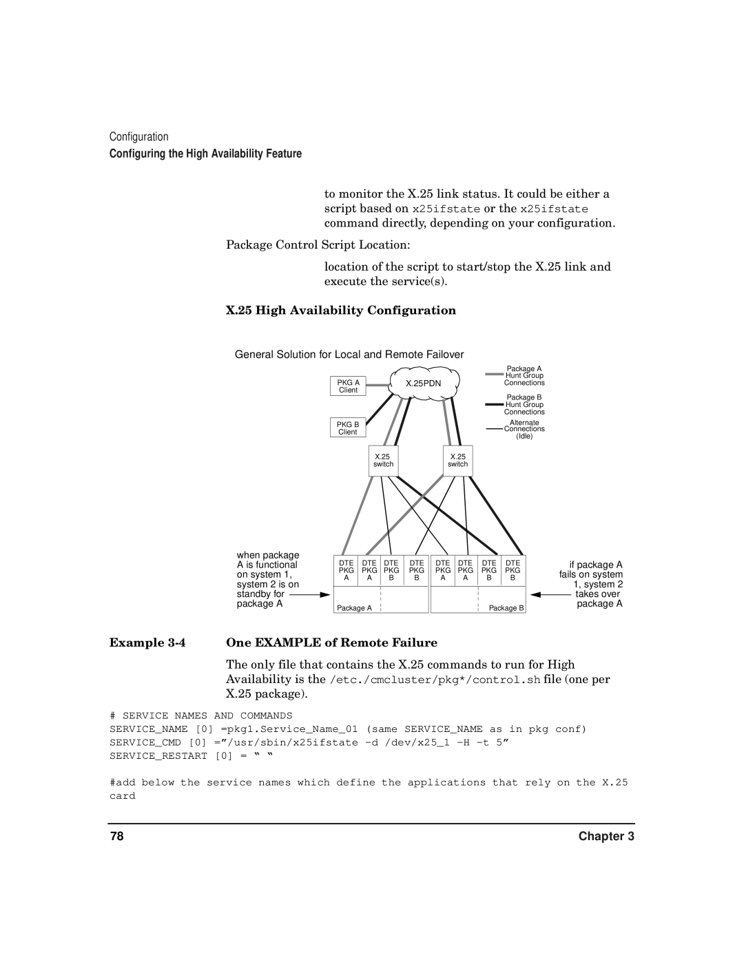 HP CommonIO Products manual High Availability Configuration, Example 3-4 One Example of Remote Failure 