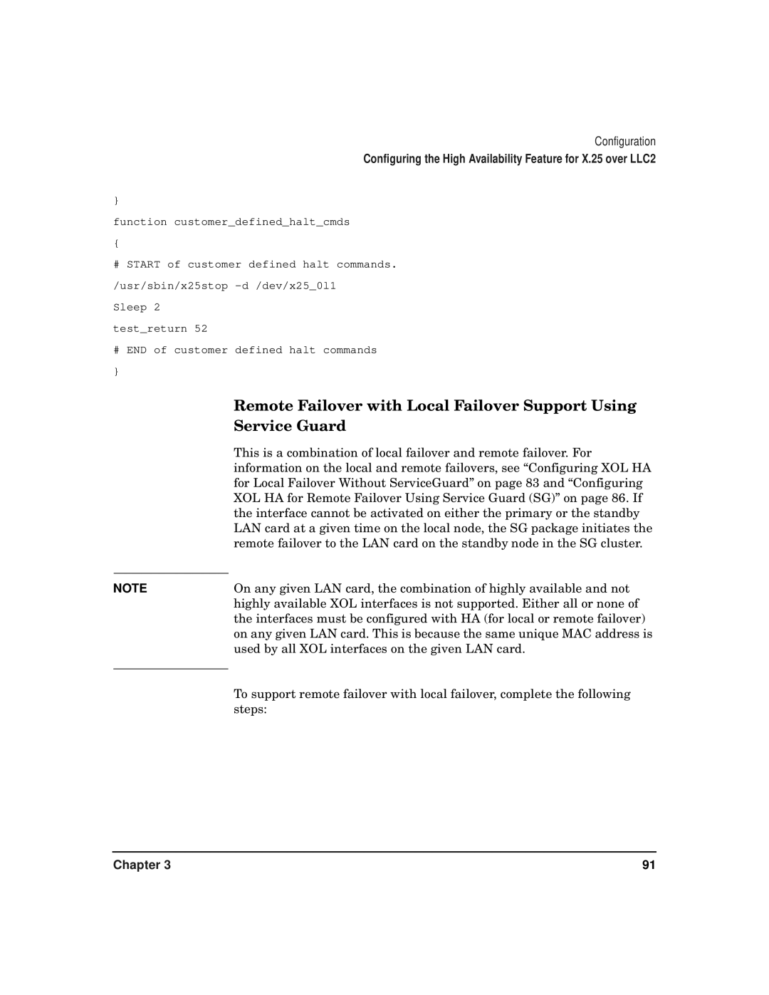 HP CommonIO Products manual Remote Failover with Local Failover Support Using, Service Guard 