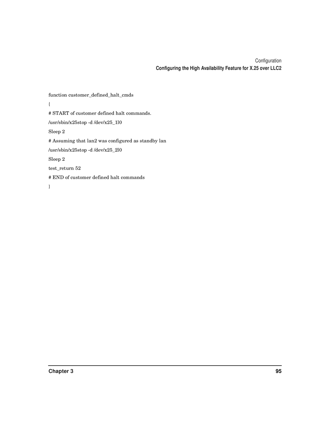 HP CommonIO Products manual Configuring the High Availability Feature for X.25 over LLC2 