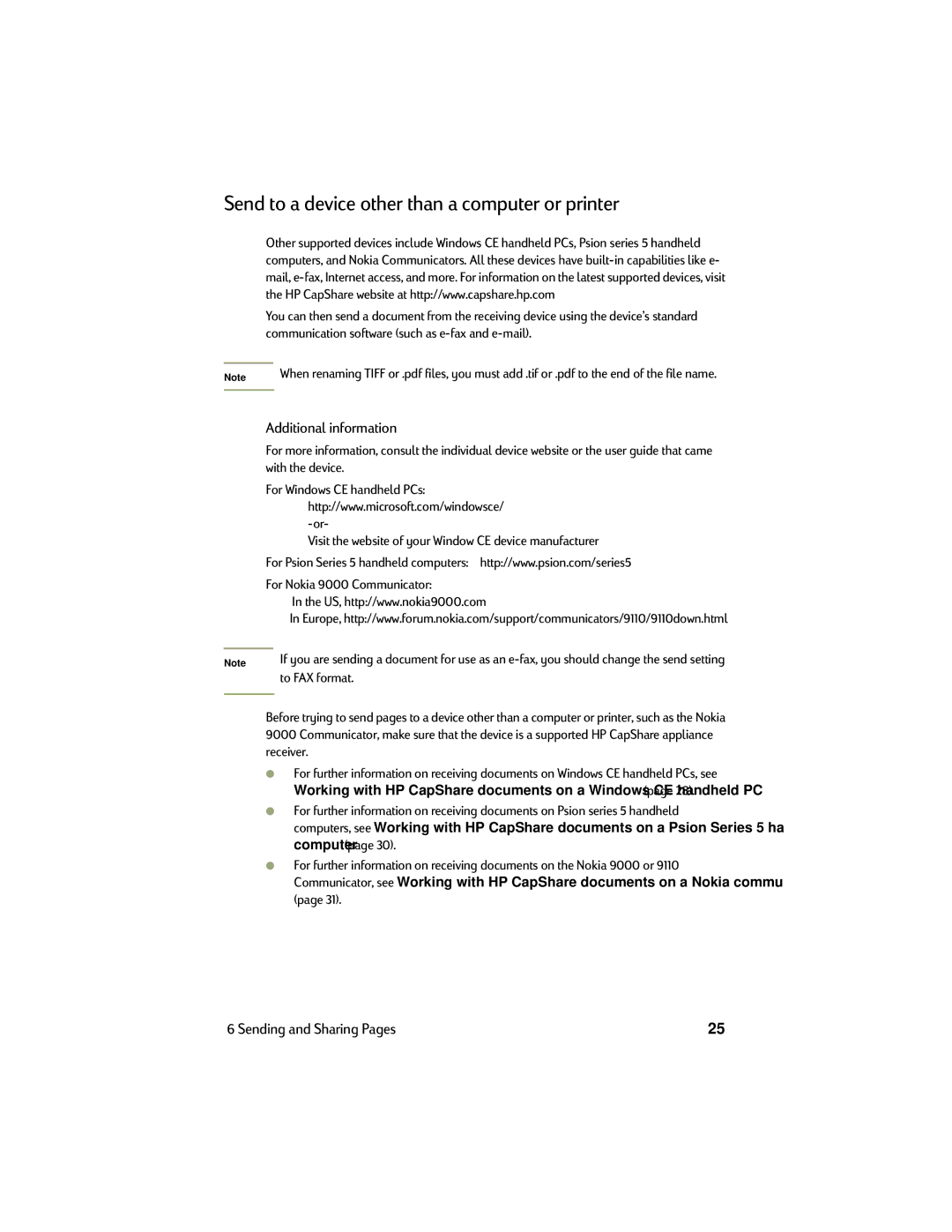 HP Copier C6300 manual Send to a device other than a computer or printer, Additional information, To FAX format 