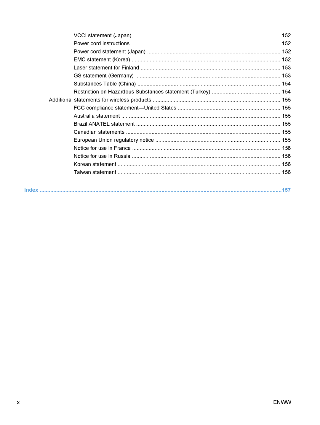 HP CP1020 manual 157 