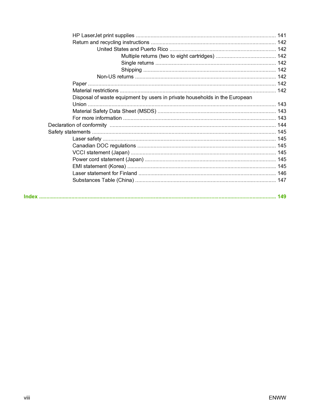 HP CP1510 manual 149 