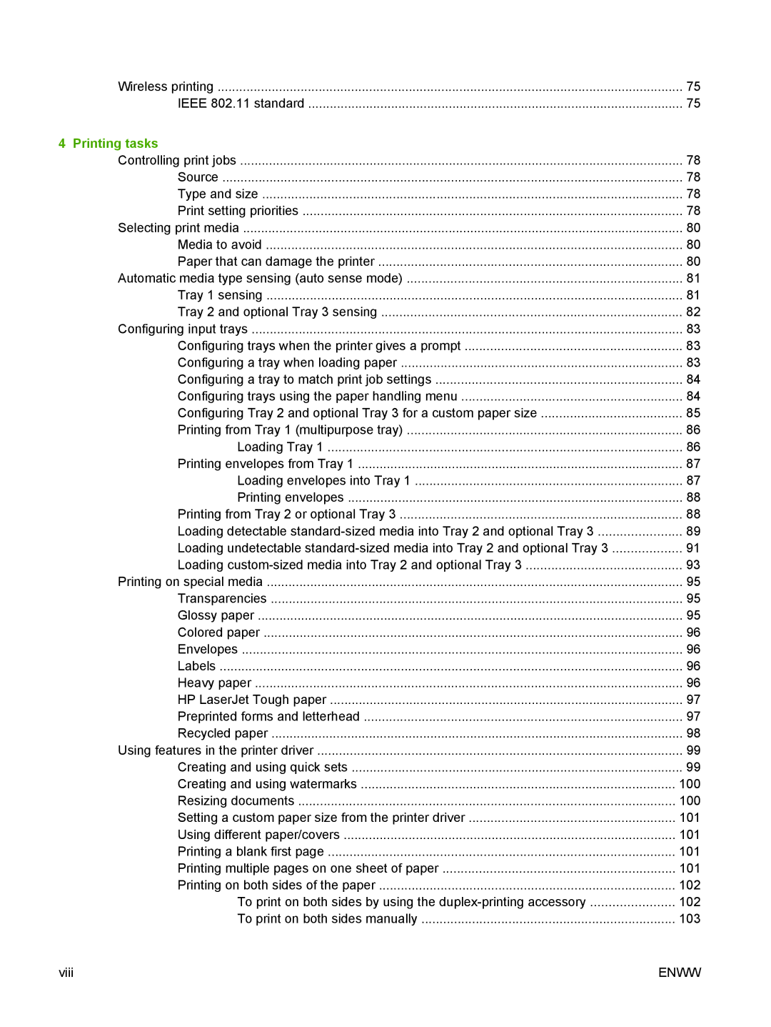 HP CP4005 manual Printing tasks 