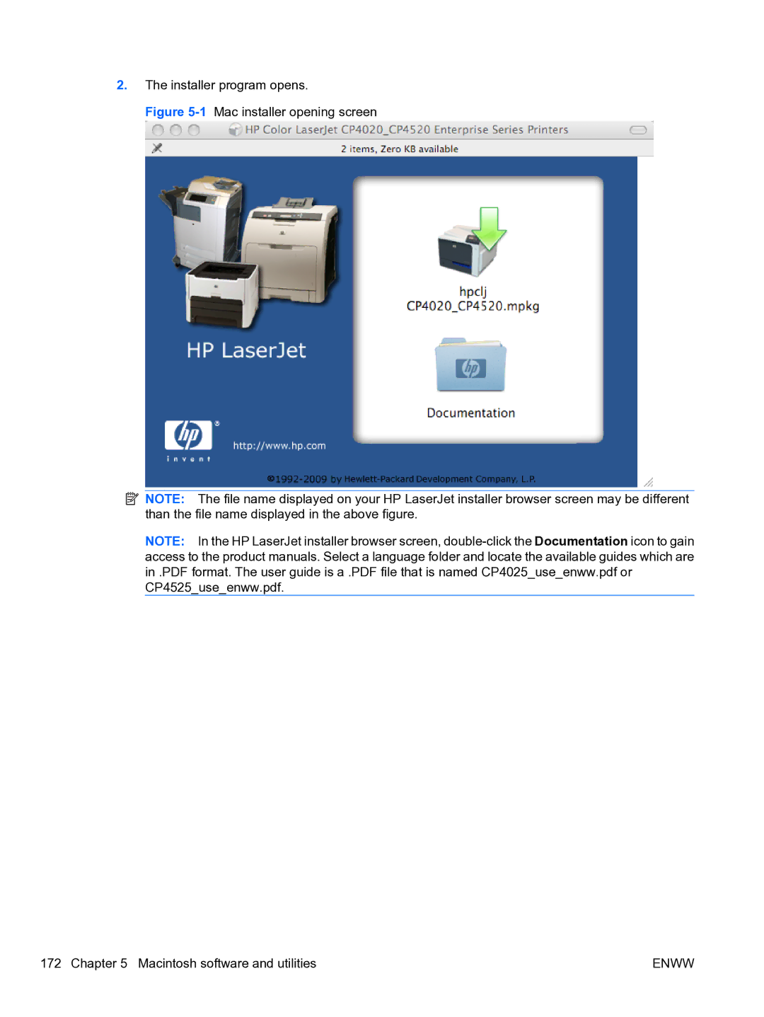 HP CP4520 manual Installer program opens 