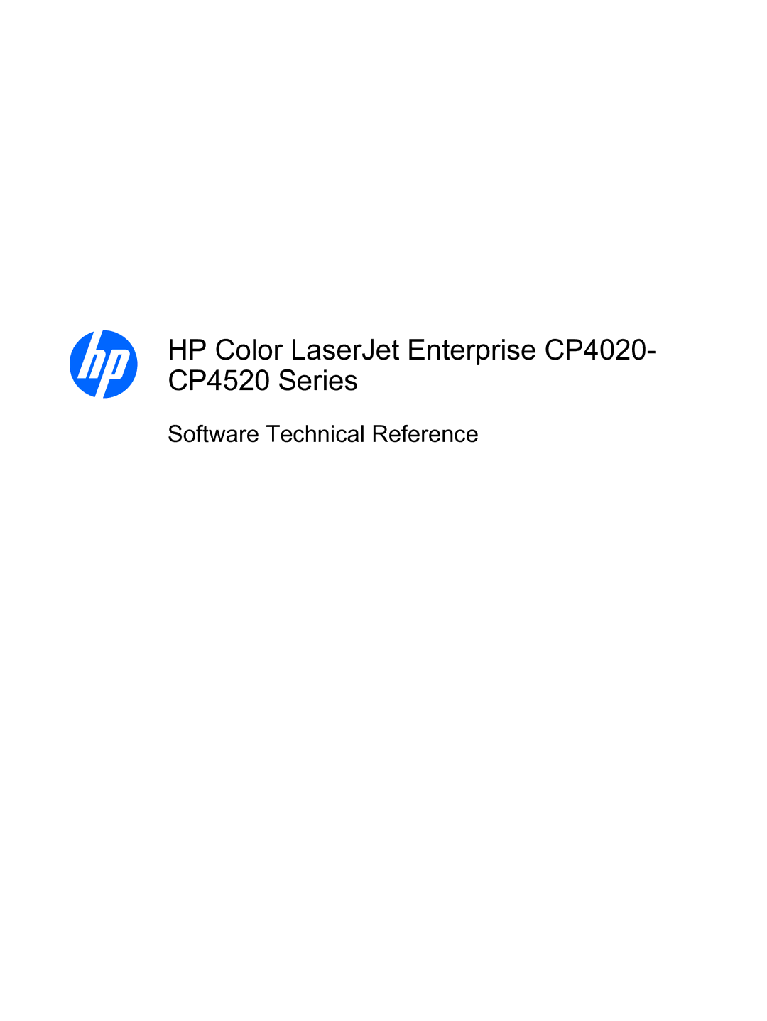 HP manual HP Color LaserJet Enterprise CP4020- CP4520 Series 