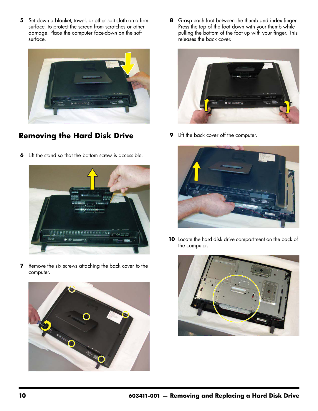 HP CQ1-1130, CQ1-1225, CQ1-1020 manual Removing the Hard Disk Drive 