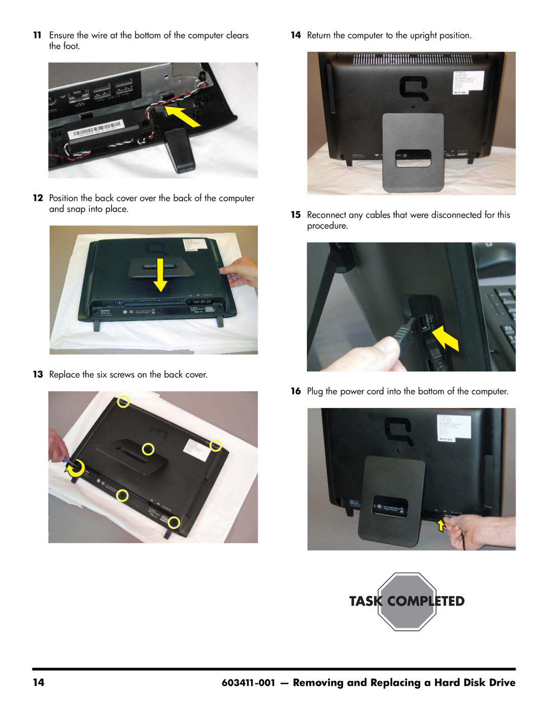 HP CQ1-1225, CQ1-1130, CQ1-1020 manual Removing and Replacing a Hard Disk Drive 