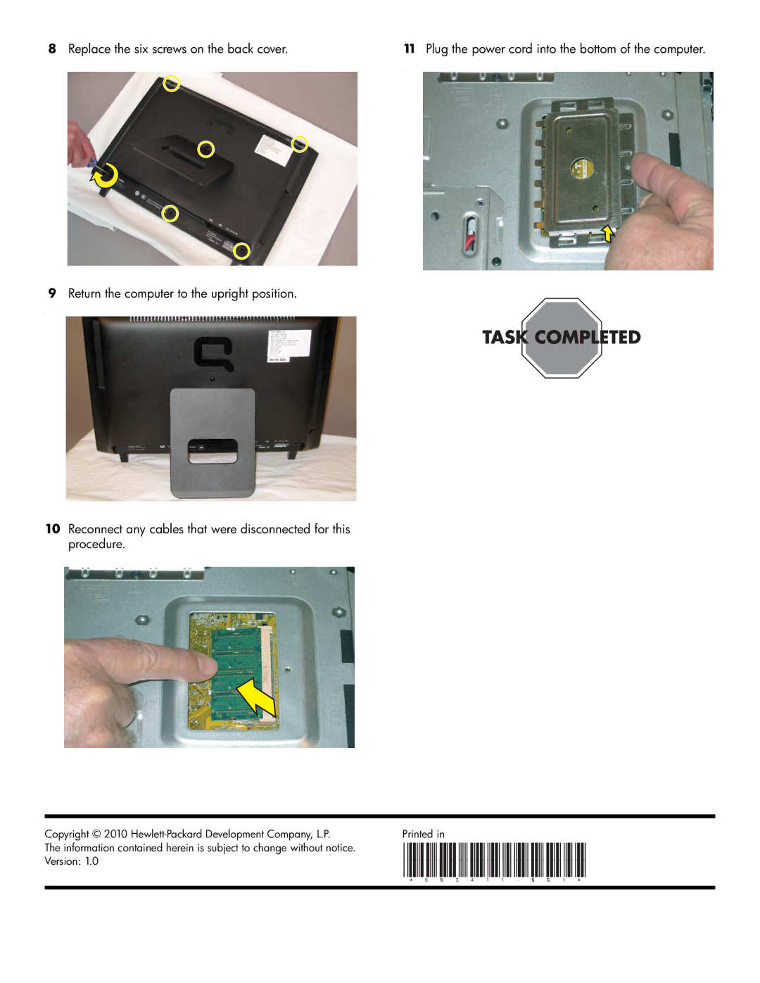 HP CQ1-1225, CQ1-1130, CQ1-1020 manual 603411-001 