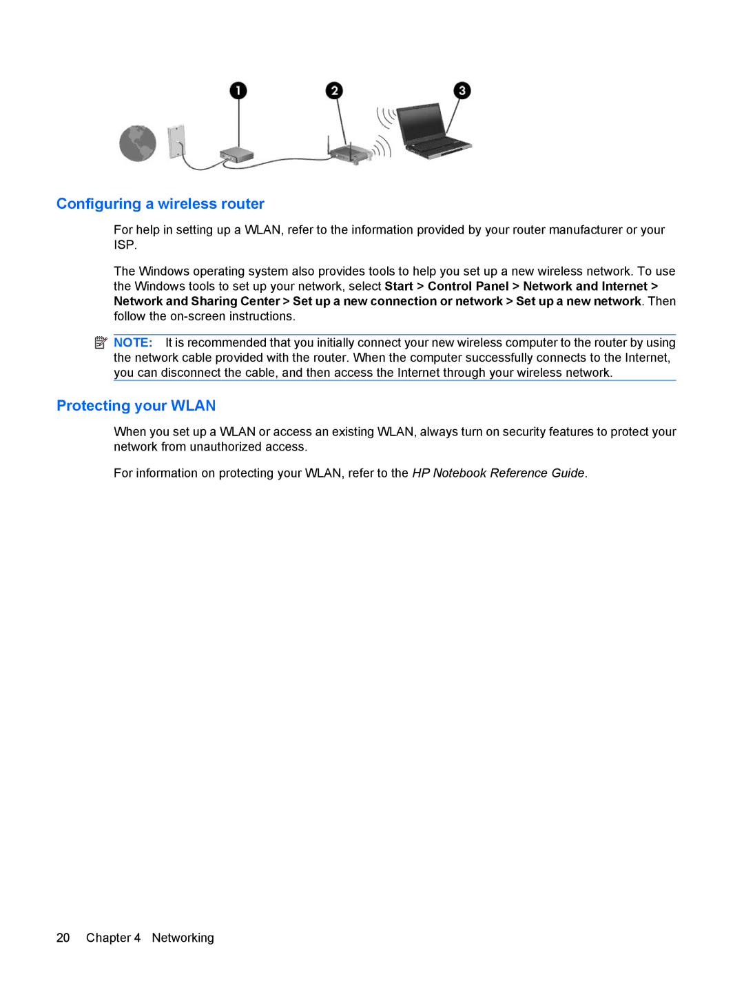 HP CQ10-688NR, CQ10-689NR, CQ10-610CA manual Configuring a wireless router 