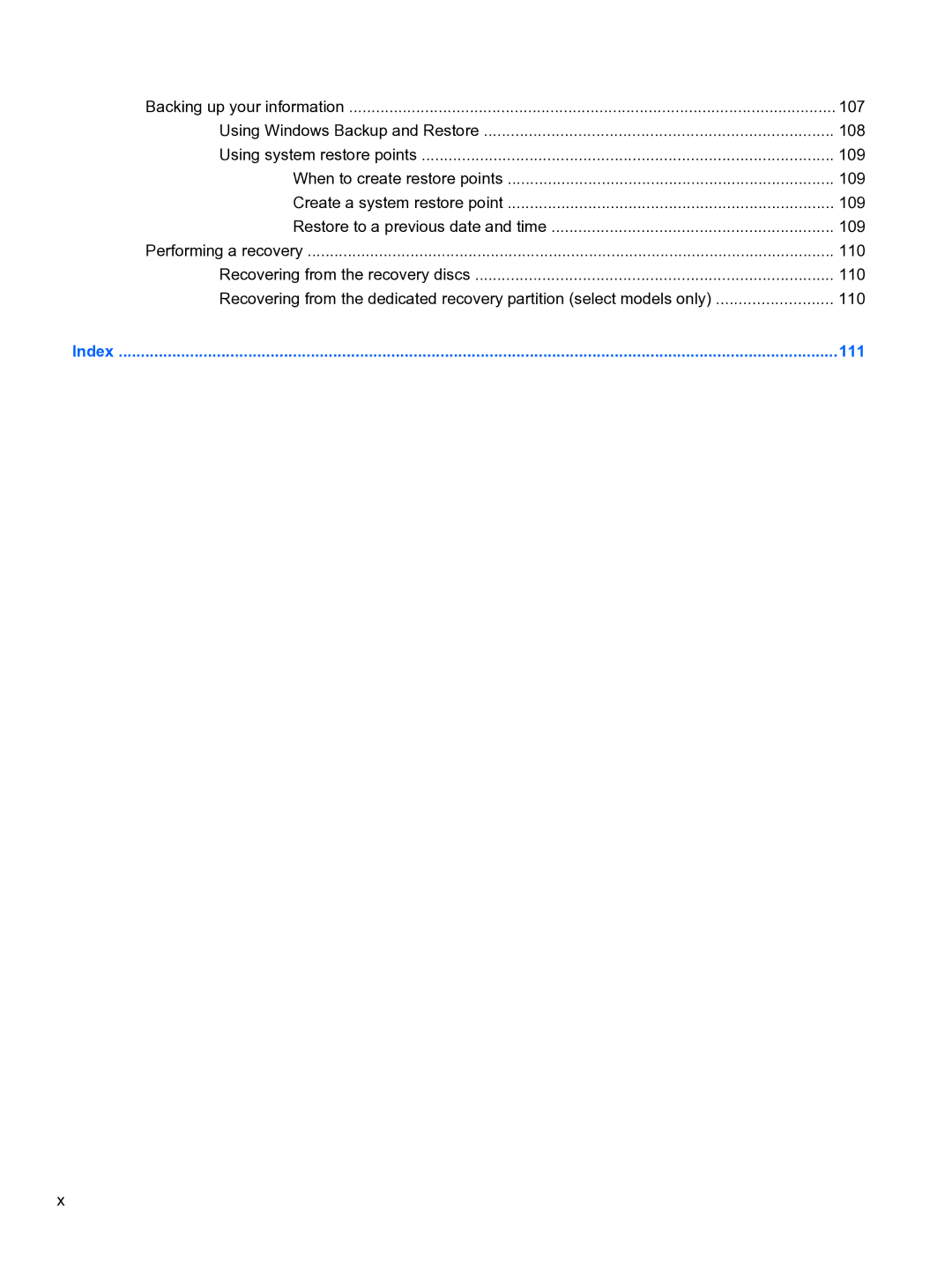 HP CQ32 manual 111 