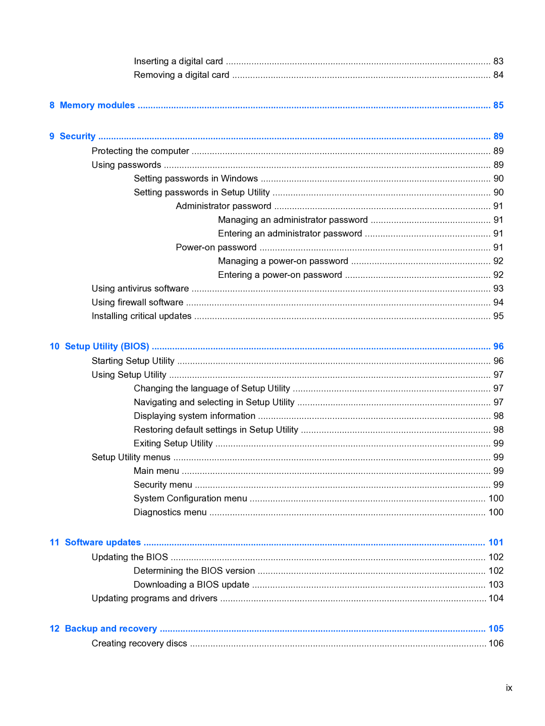 HP CQ32 manual 101 