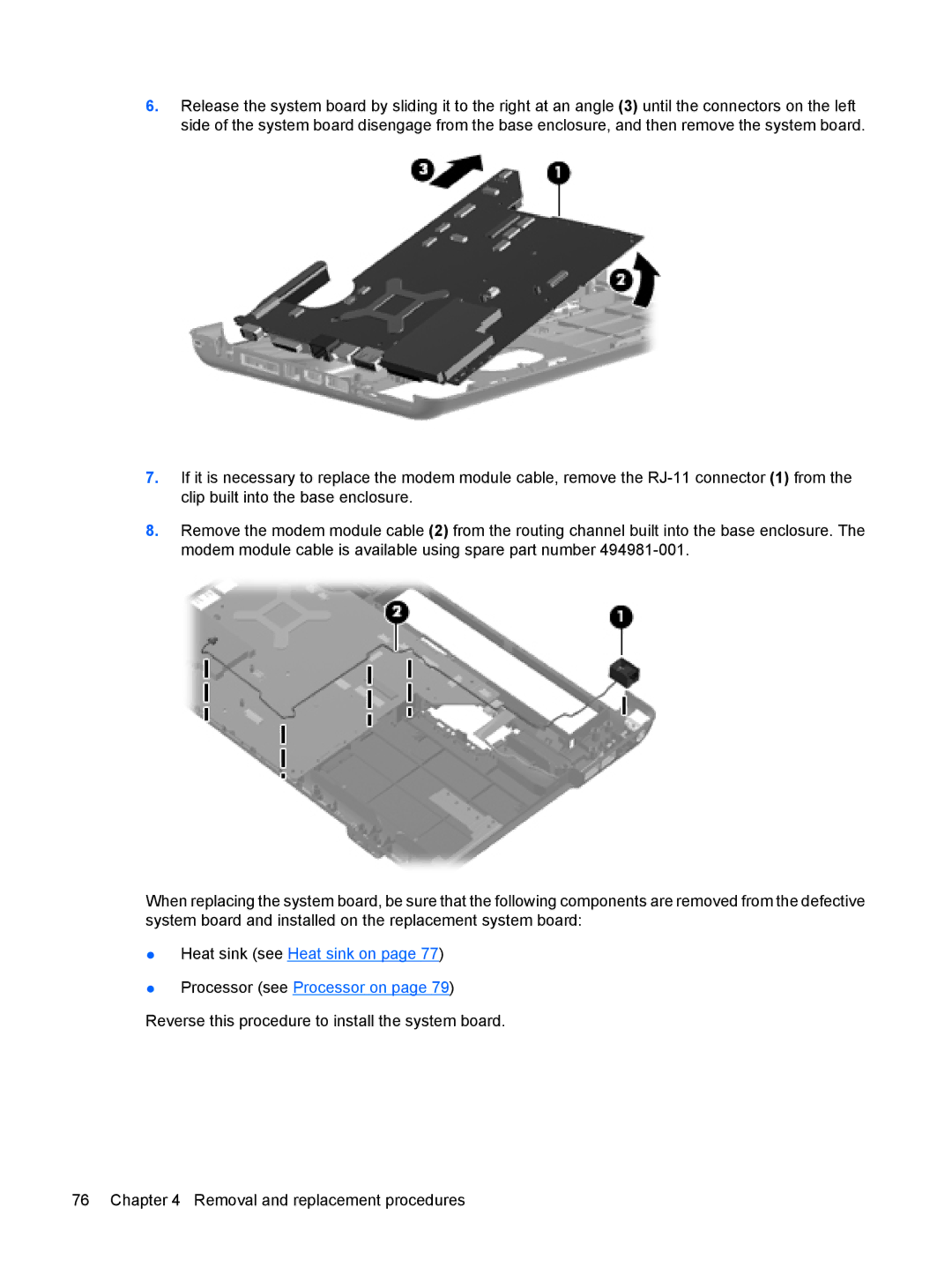 HP CQ40-416TU, CQ40-417TU, CQ40-408AU, CQ40-404AX, CQ40-421AX, CQ40-409TU manual Removal and replacement procedures 