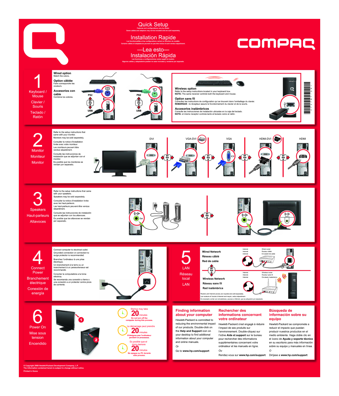 HP CQ4010F manual 