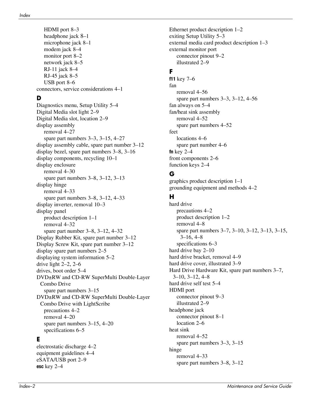 HP CQ41-224TX, CQ41-205TX, CQ41-204TX, CQ41-207TX, CQ41-223TX, CQ41-213TU, CQ41-212TX, CQ41-211TX, CQ41-217TU F11 key 7-6 fan 