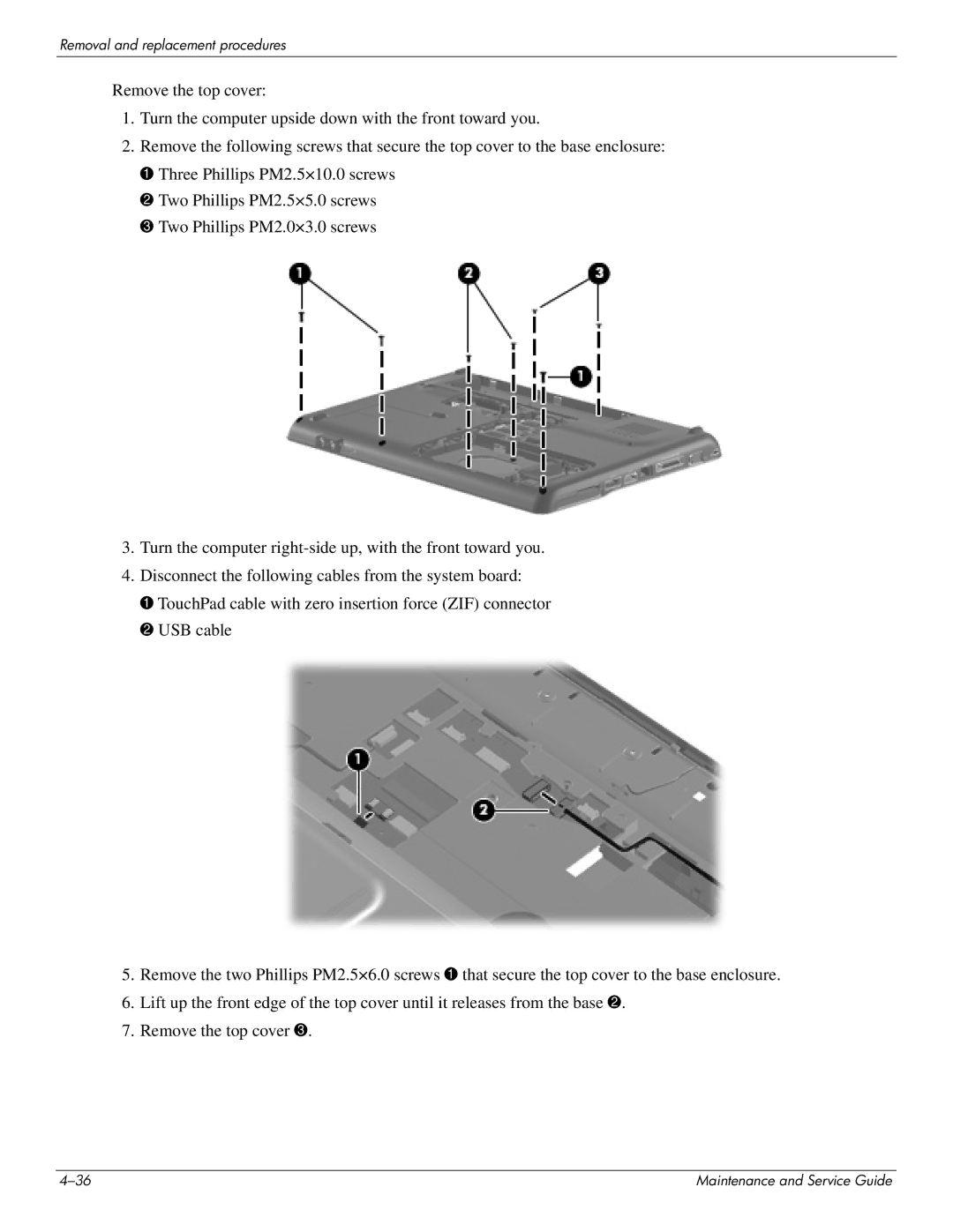 HP CQ41-217TU, CQ41-205TX, CQ41-204TX, CQ41-207TX, CQ41-224TX, CQ41-223TX, CQ41-213TU manual Removal and replacement procedures 