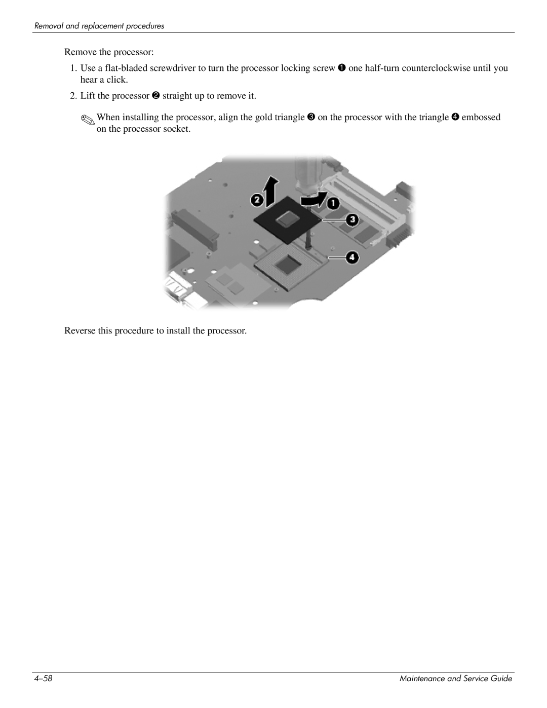 HP CQ41-208TU, CQ41-205TX, CQ41-204TX, CQ41-207TX, CQ41-224TX, CQ41-223TX, CQ41-213TU manual Removal and replacement procedures 