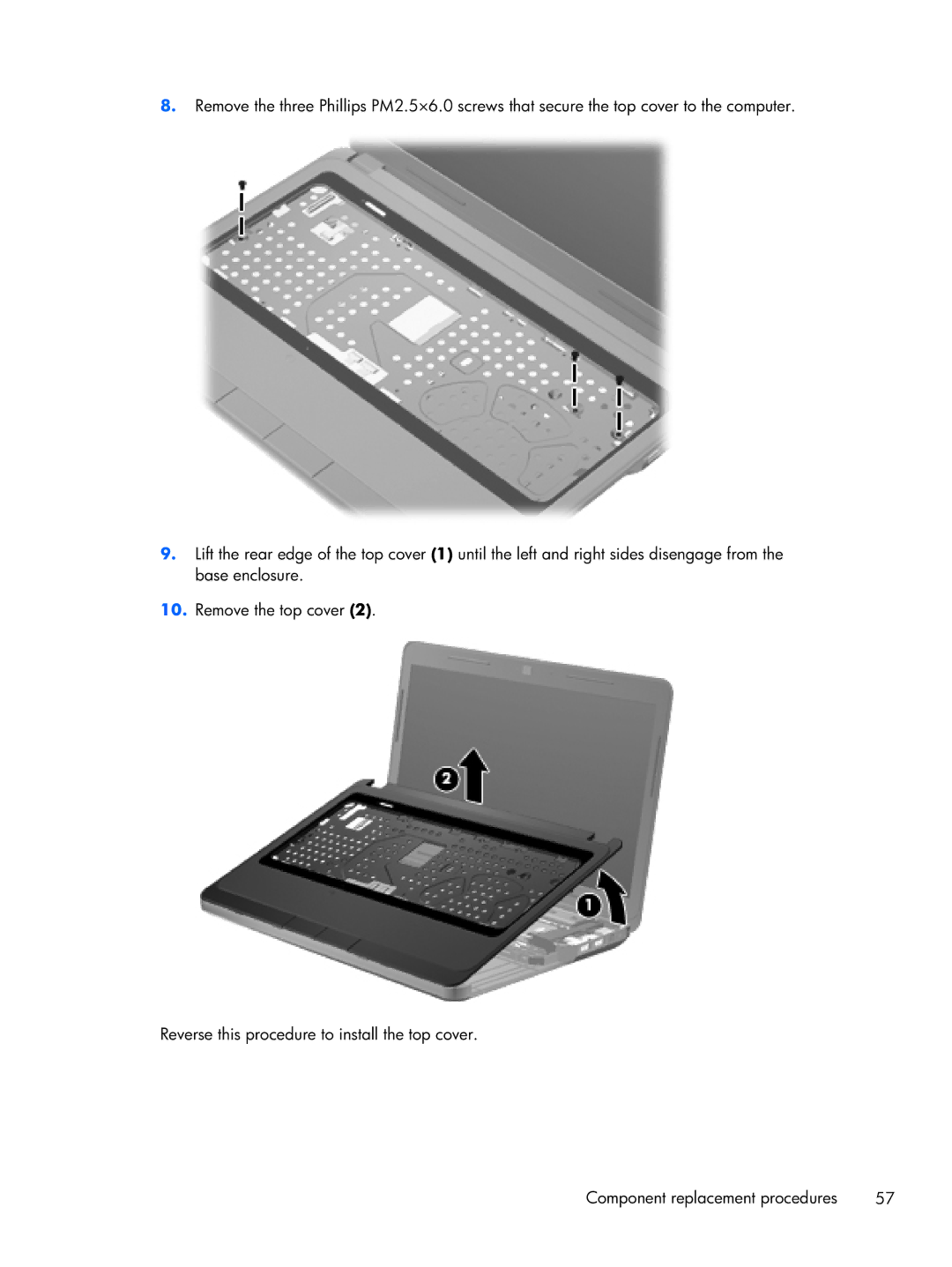 HP CQ43 manual 