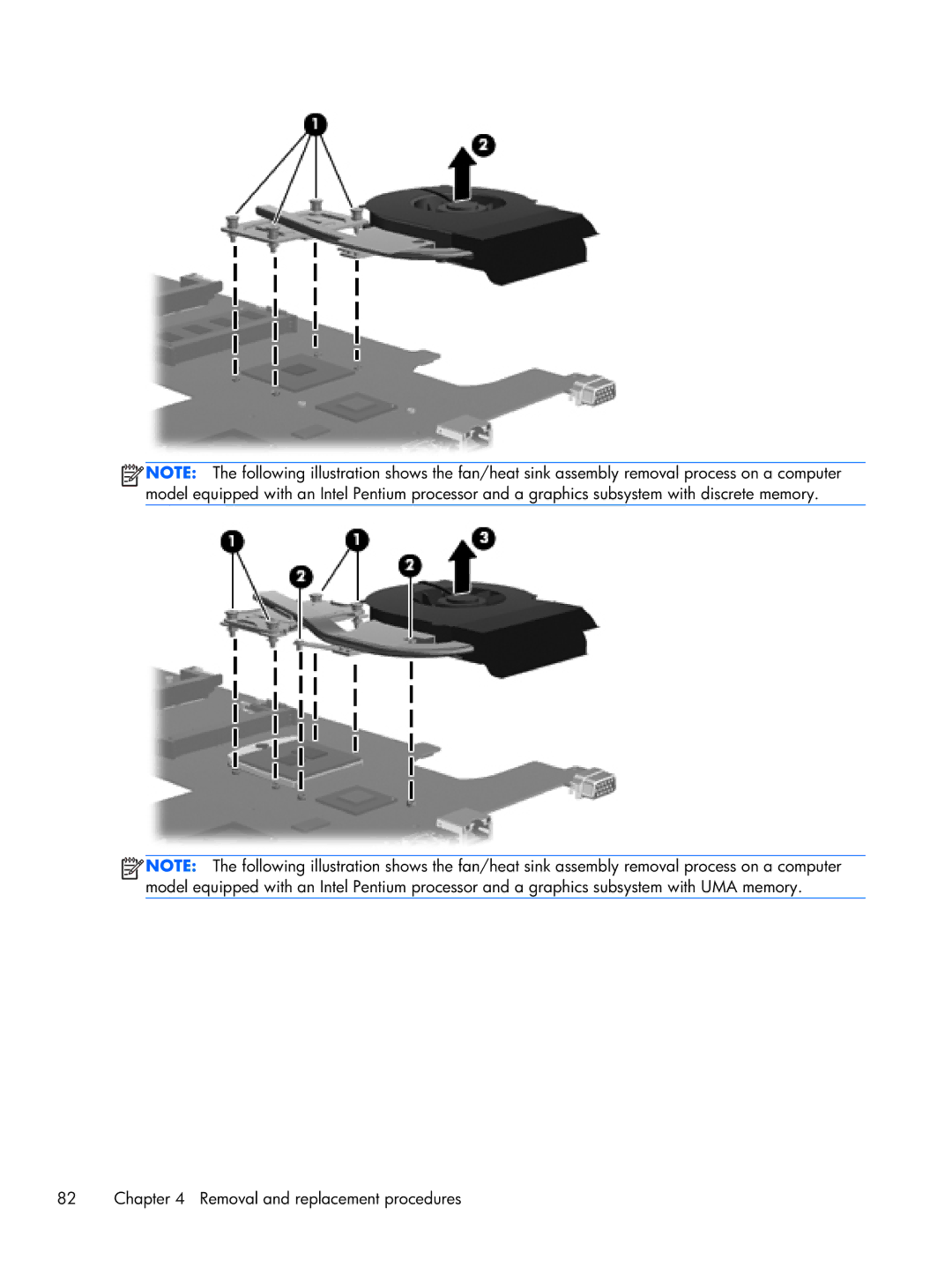 HP CQ43 manual Removal and replacement procedures 