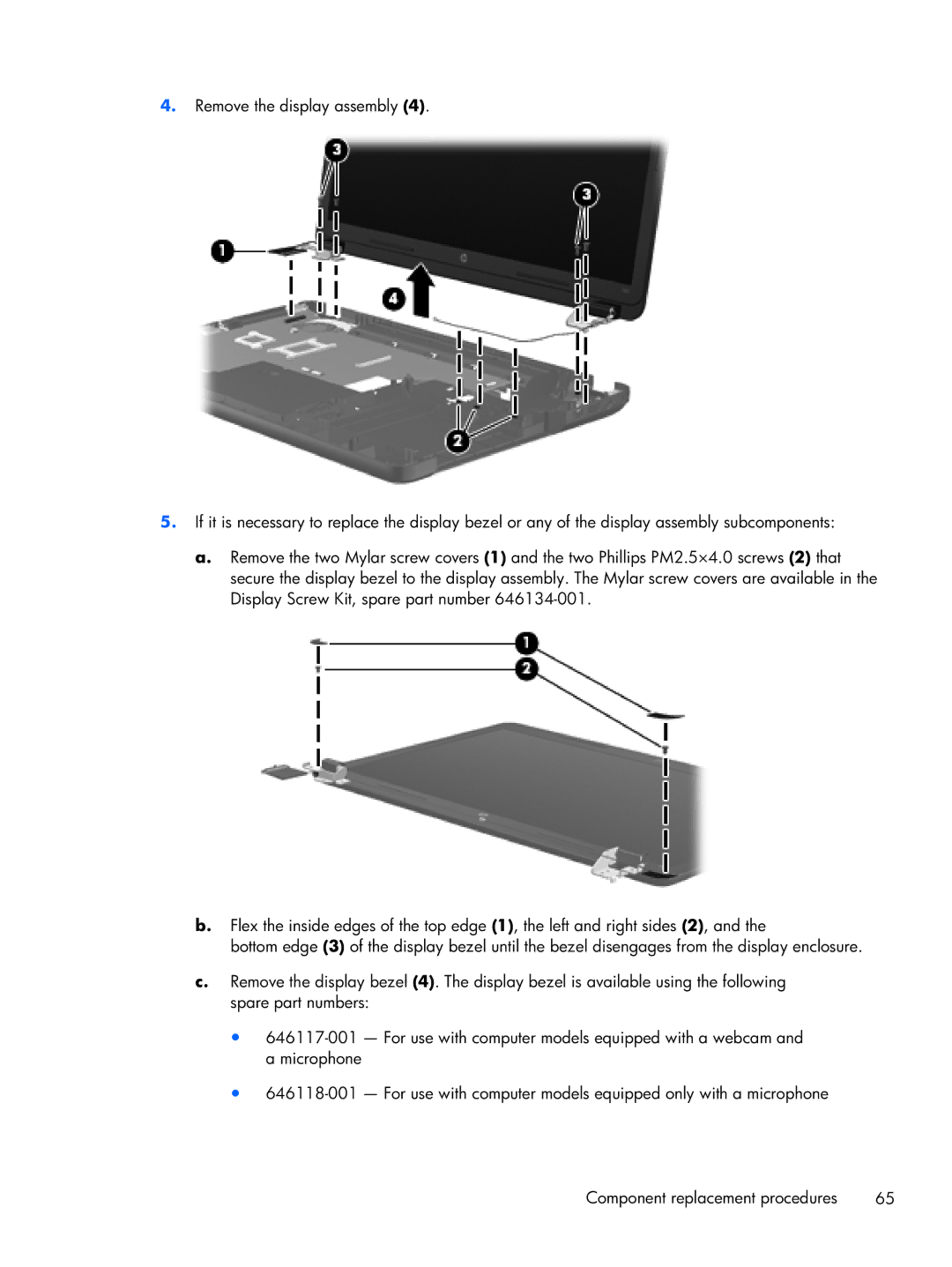 HP CQ57-310US, CQ57-339WM, CQ57-315NR, CQ57-319WM, CQ57-314NR manual 