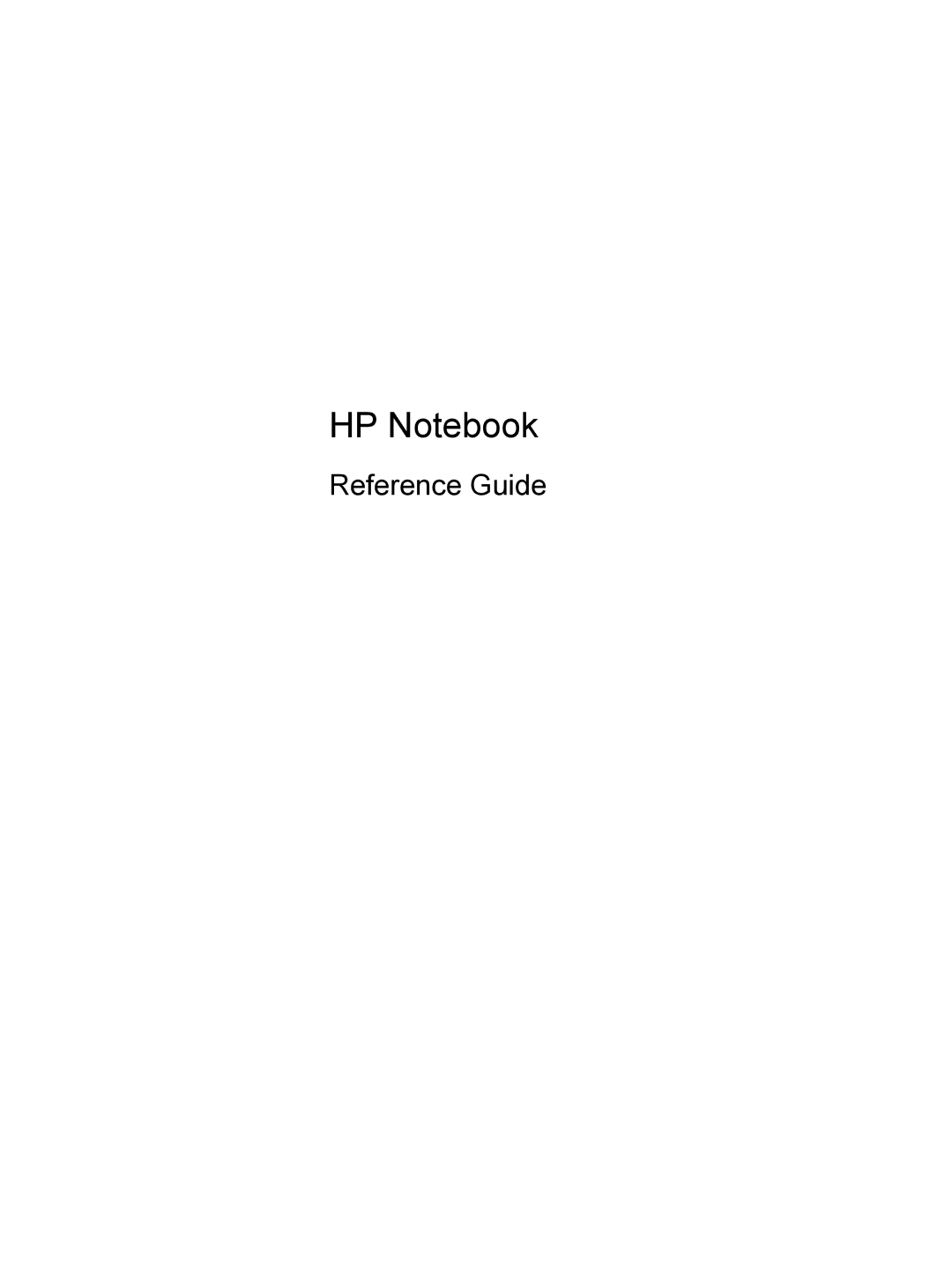 HP CQ57-489CA, CQ57-439WM, CQ57-489WM, CQ57-339WM, CQ57-315NR, CQ57-319WM, CQ57-310US, CQ57-314NR, CQ57-217NR manual HP Notebook 