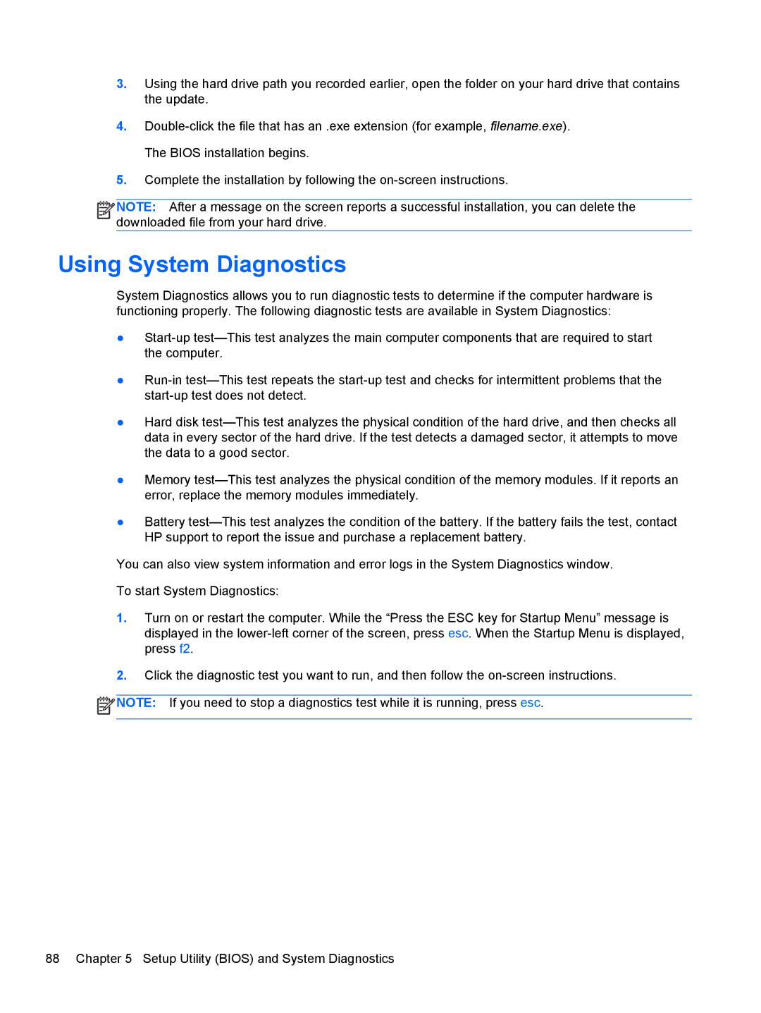 HP CQ57-439WM, CQ57-489CA, CQ57-489WM, CQ57-410US manual Using System Diagnostics 