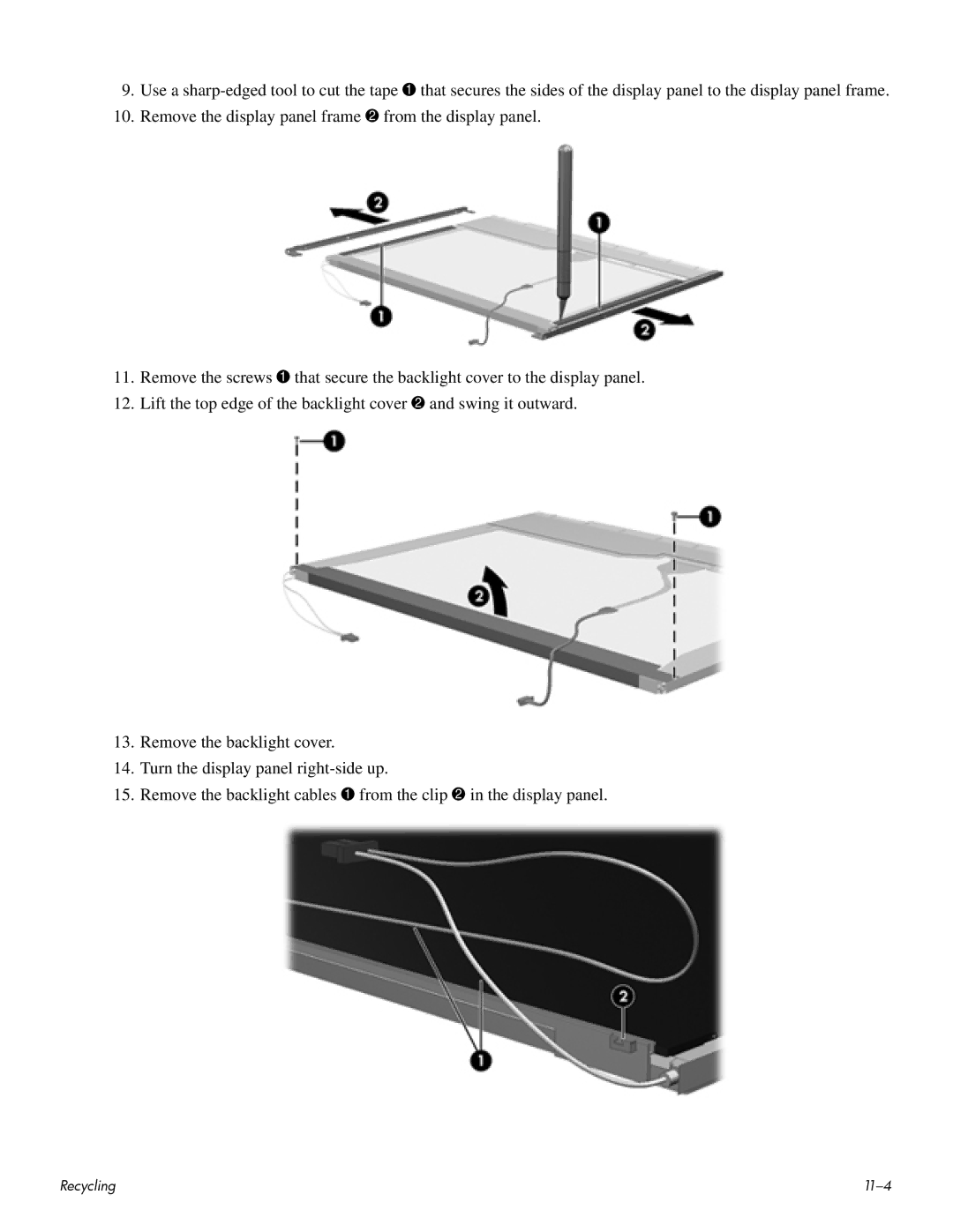 HP CQ60 manual 11-4 