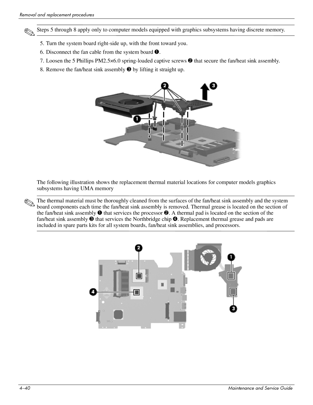 HP CQ61-213TU, CQ61-126TU, CQ61-131TU, CQ61-124TU, CQ61-113TU, CQ61-117TX, CQ61-111TX manual Removal and replacement procedures 