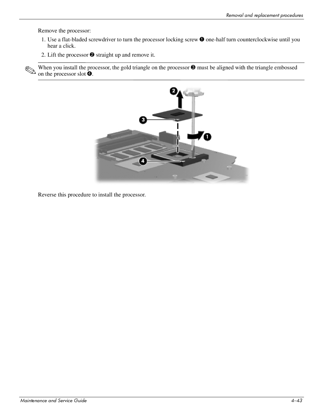 HP CQ61-231TU, CQ61-126TU, CQ61-131TU, CQ61-124TU, CQ61-113TU, CQ61-117TX, CQ61-111TX manual Removal and replacement procedures 