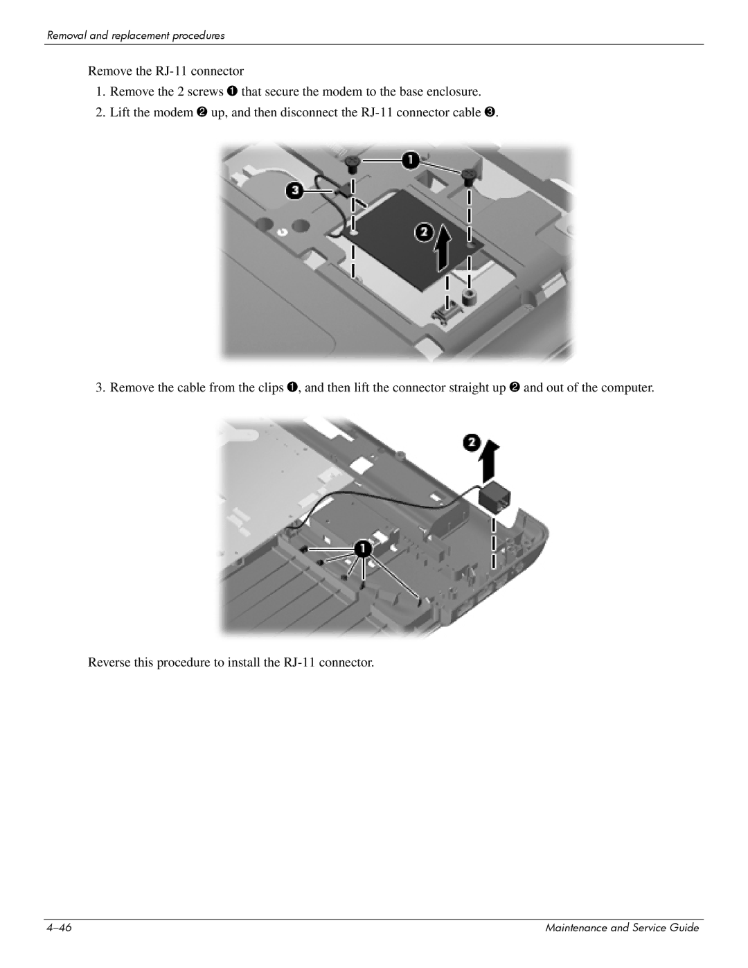 HP CQ61-227TU, CQ61-126TU, CQ61-131TU, CQ61-124TU, CQ61-113TU, CQ61-117TX, CQ61-111TX manual Removal and replacement procedures 