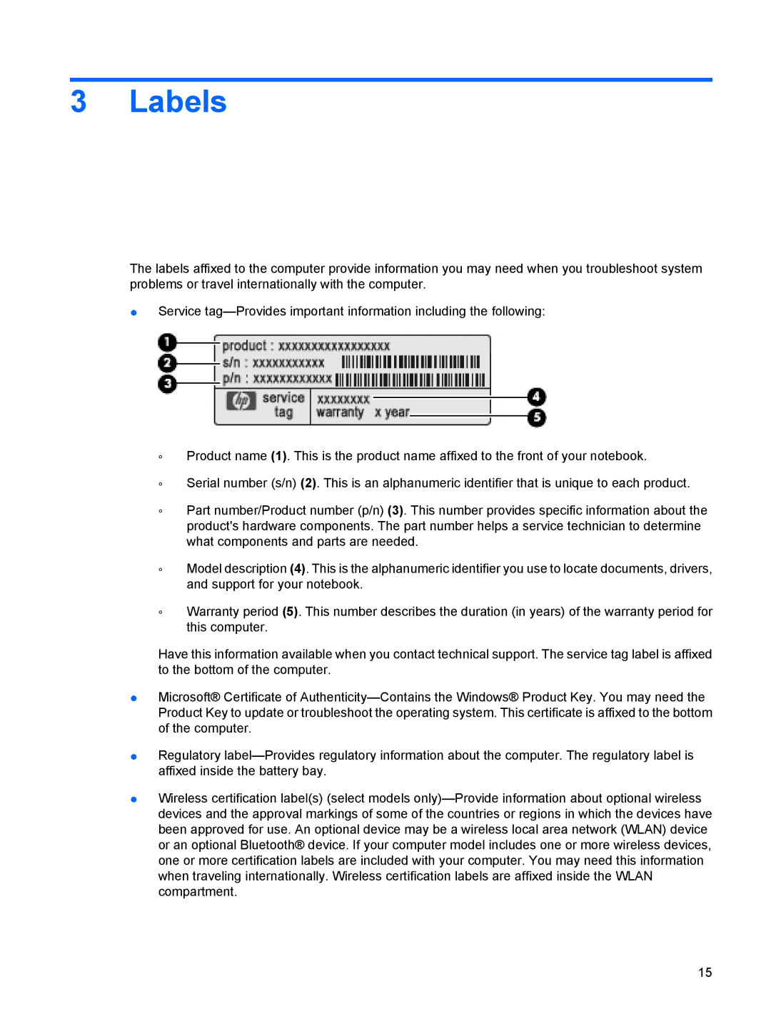 HP CQ61-226TU, CQ61-126TU, CQ61-131TU, CQ61-125TU, CQ61-124TU, CQ61-113TU, CQ61-112TX, CQ61-117TX, CQ61-111TX, CQ61-118TX Labels 