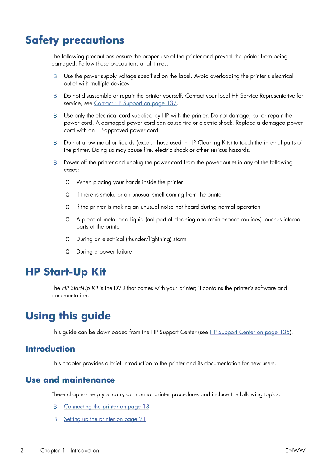 HP CQ893AB1K manual Safety precautions, HP Start-Up Kit, Using this guide, Introduction, Use and maintenance 