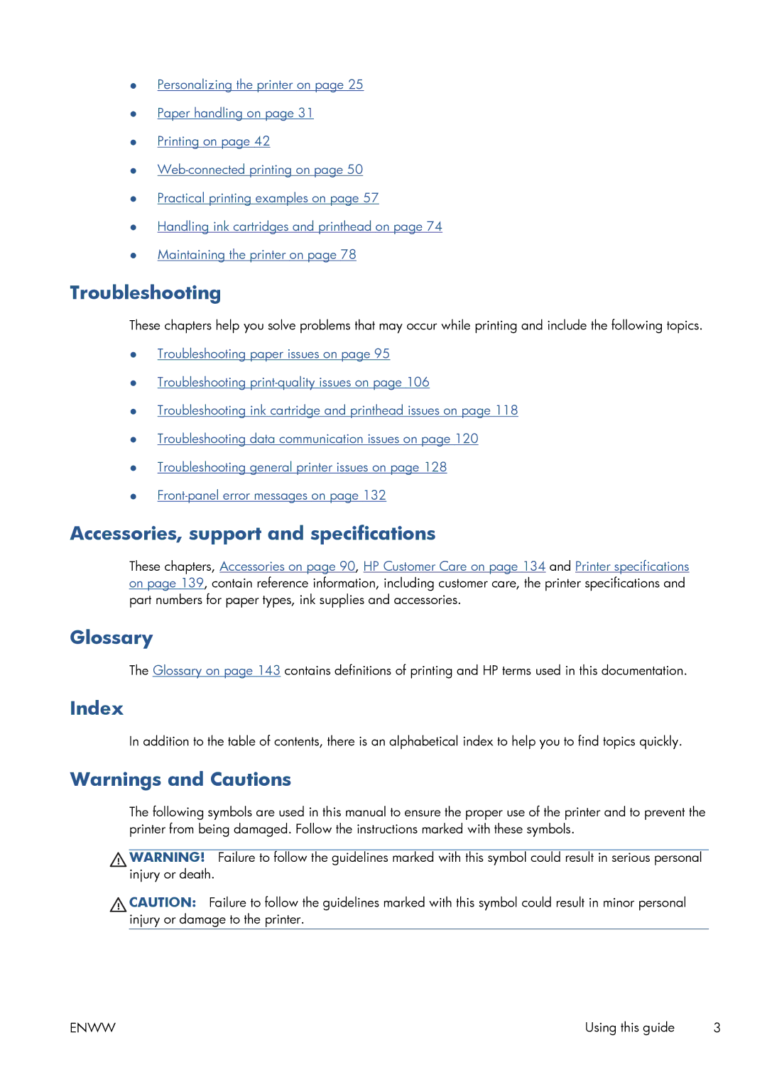 HP CQ893AB1K manual Troubleshooting, Accessories, support and specifications, Glossary, Index 