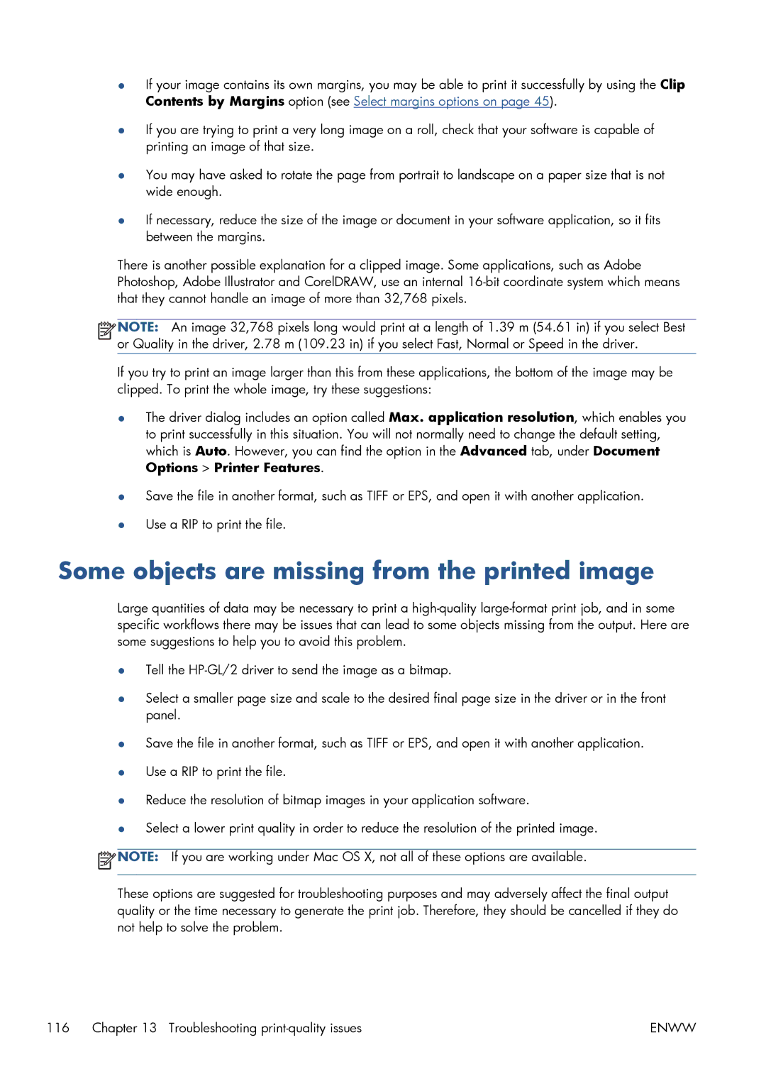 HP CQ893AB1K manual Some objects are missing from the printed image 