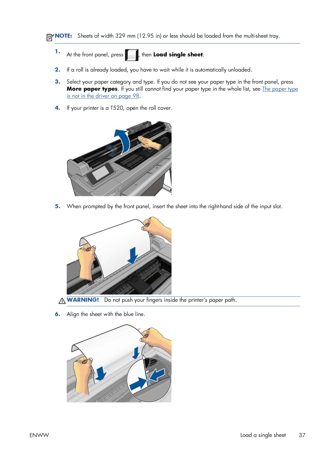 HP CQ893AB1K manual Load a single sheet 