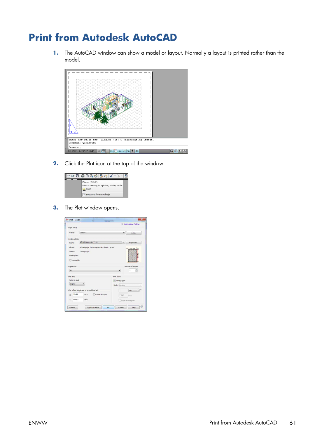 HP CQ893AB1K manual Print from Autodesk AutoCAD 