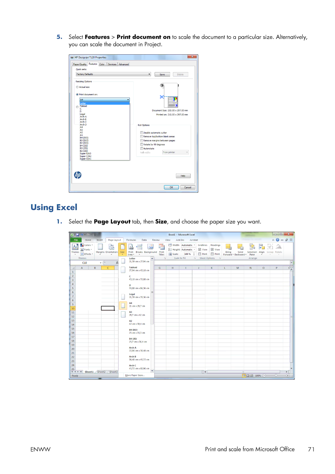 HP CQ893AB1K manual Using Excel 