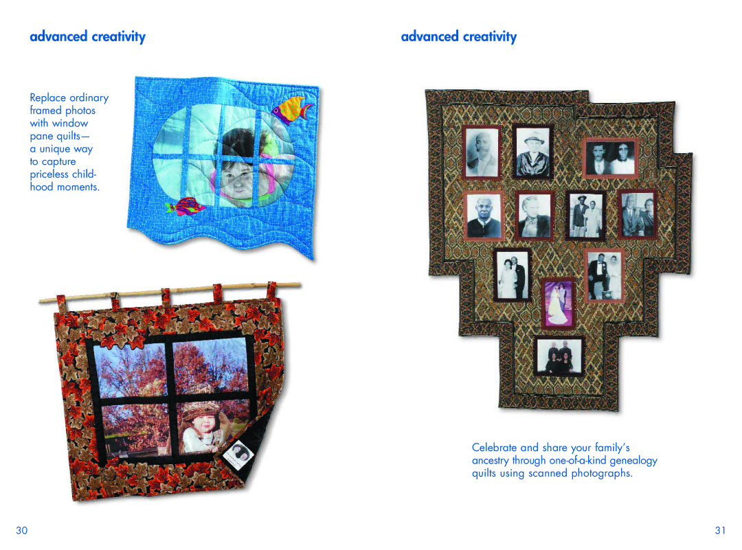 HP Custom Quilt Label Kit manual Advanced creativity 