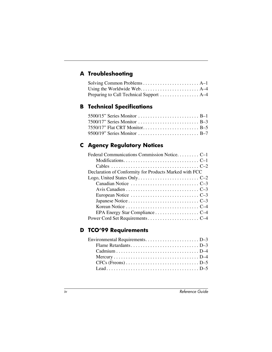 HP cv7500 manual Troubleshooting 