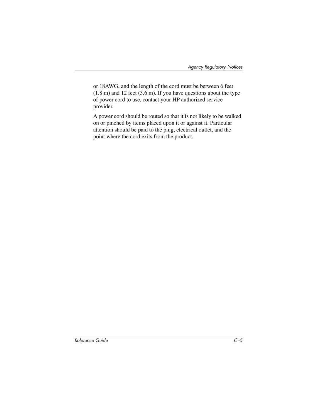 HP cv7500 manual Agency Regulatory Notices 