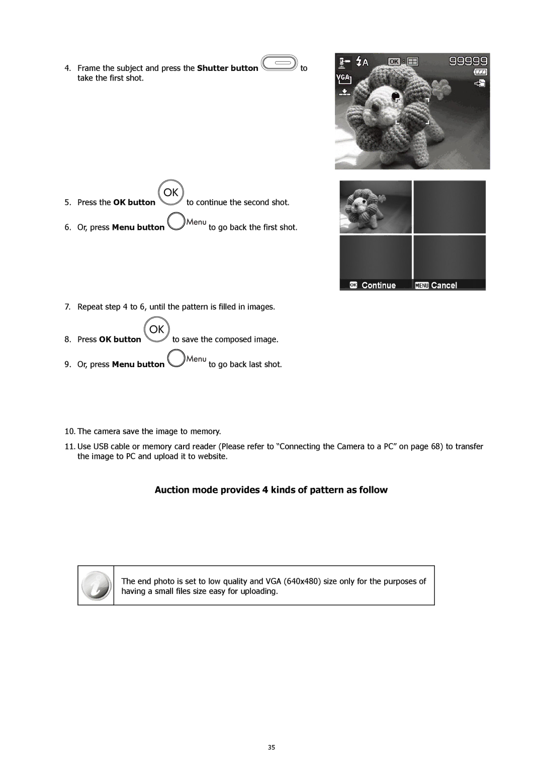 HP CW450A manual Auction mode provides 4 kinds of pattern as follow 