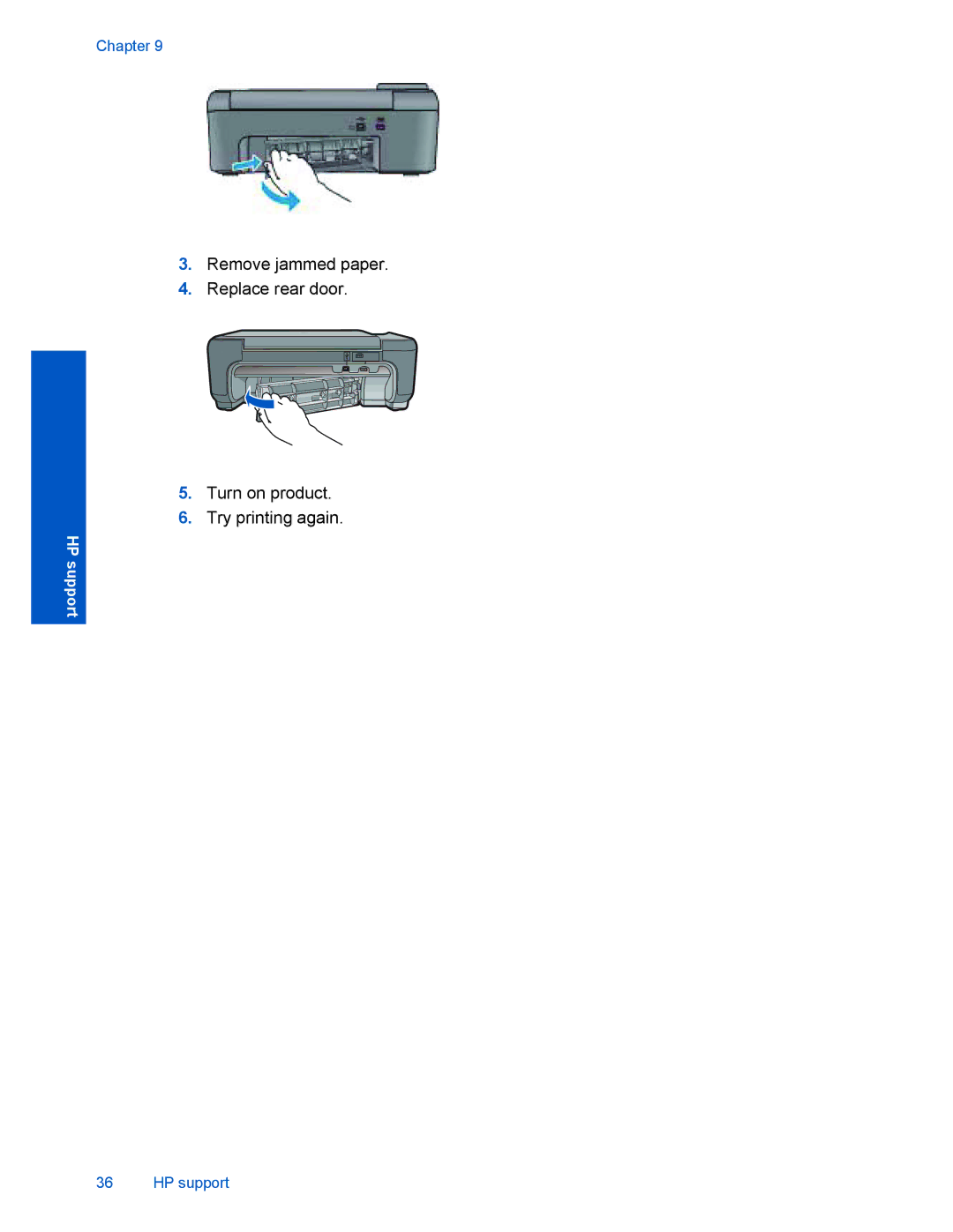 HP D110 manual HP support 