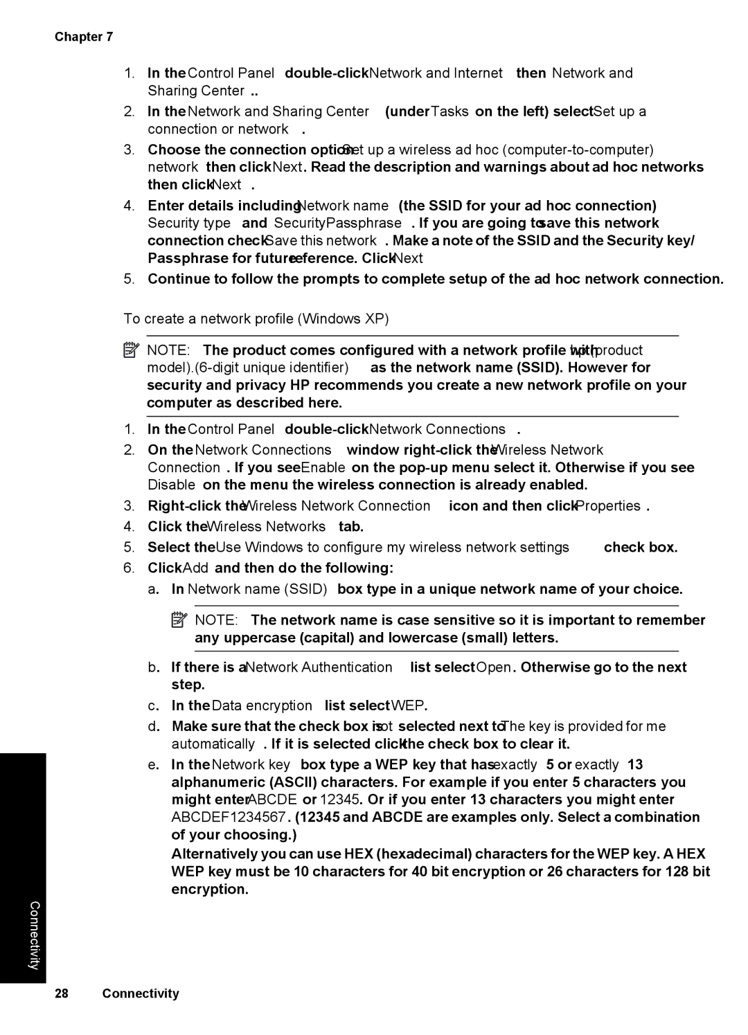 HP D110A CN731A#B1H manual Connectivity 