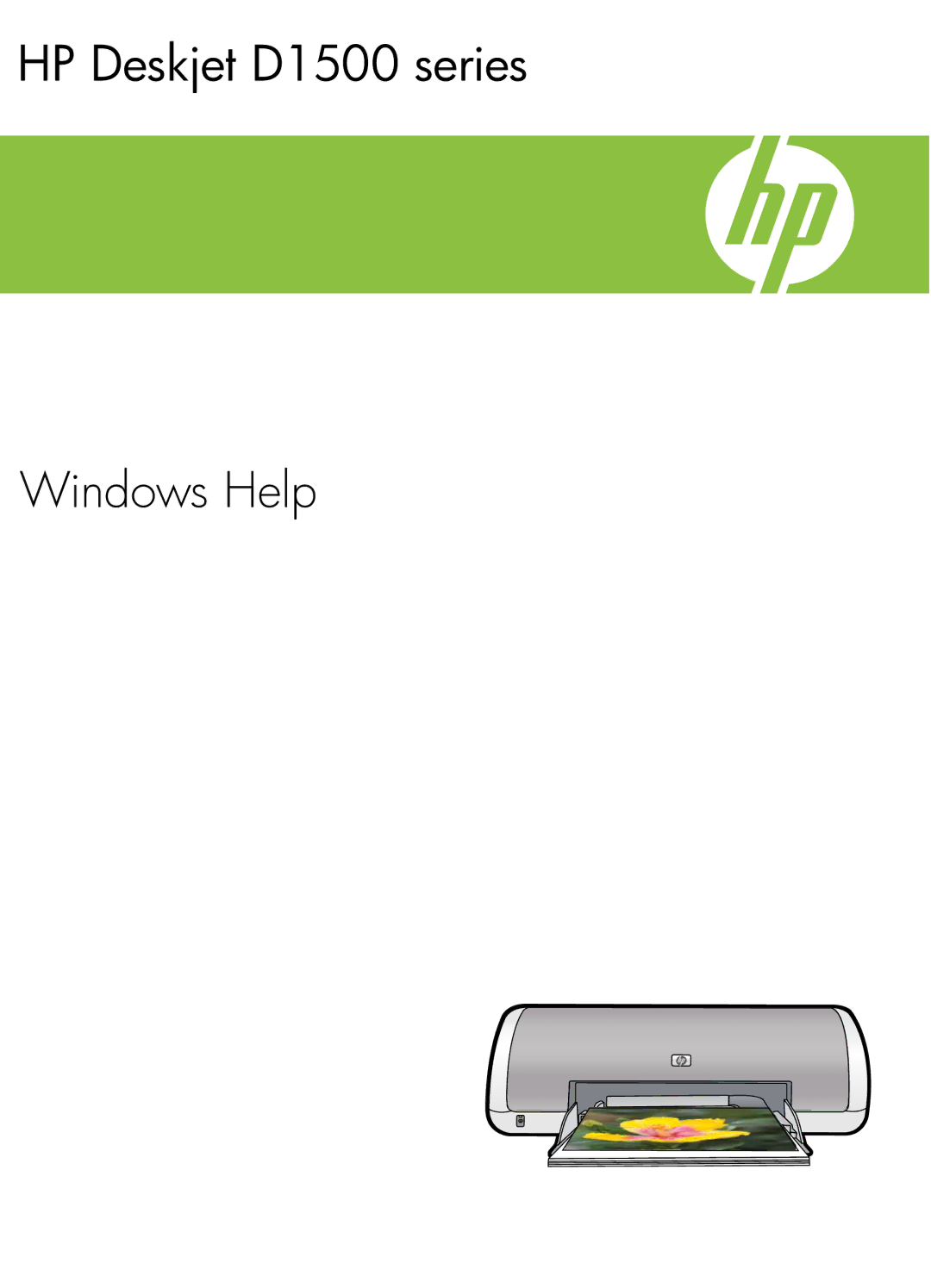 HP manual HP Deskjet D1500 series Windows Help 