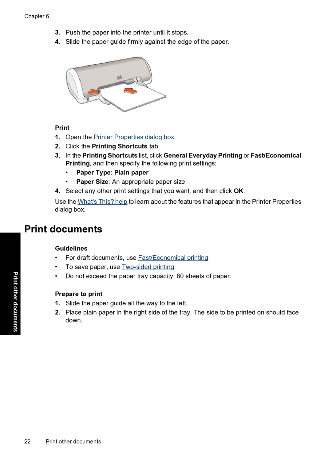 HP D1500 manual Print documents 