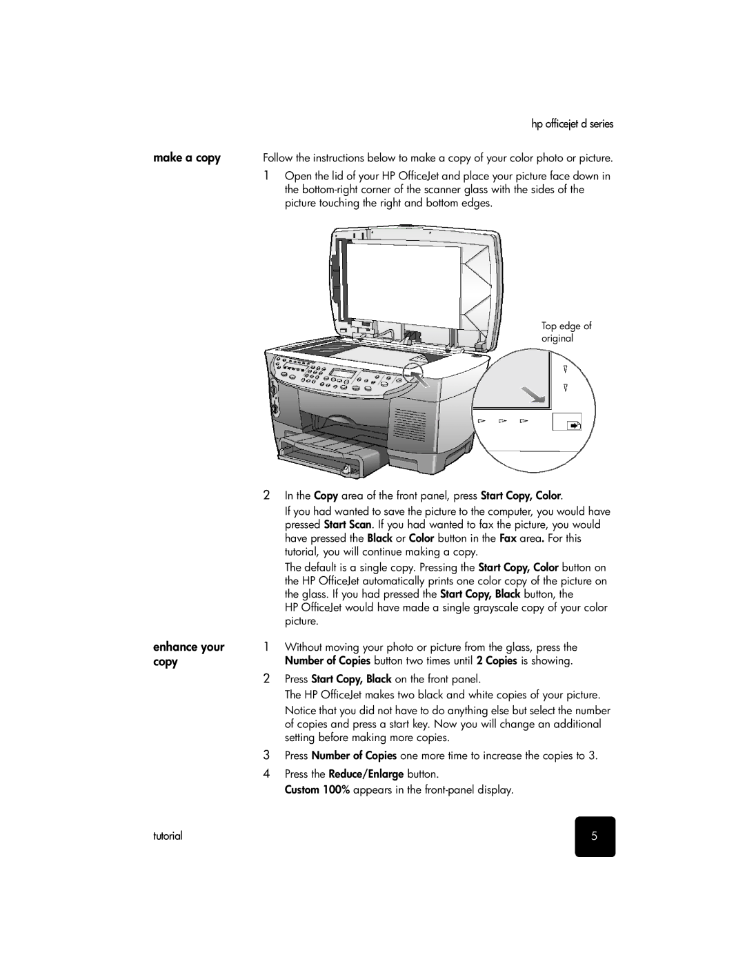 HP d145, d155xi, d135xi manual Make a copy, Enhance your, Copy 