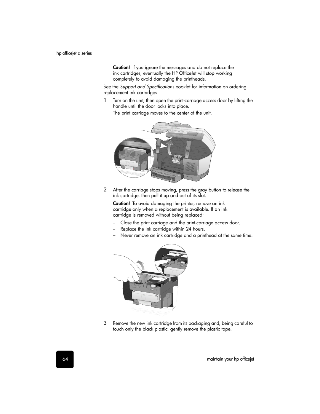 HP d135xi, d155xi, d145 manual Maintain your hp officejet 