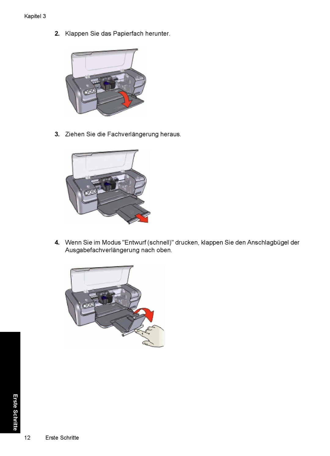 HP D2400 manual Erste Schritte 